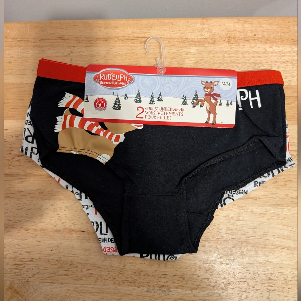 Girls Teens Underwear Rudolph Brand New with tag Size MM ( 2 pairs)